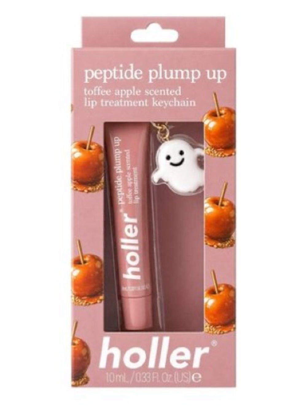 Holler Peptide Plump Up Toffee Apple Lip Treatment - 10ml W/charm ghosty new